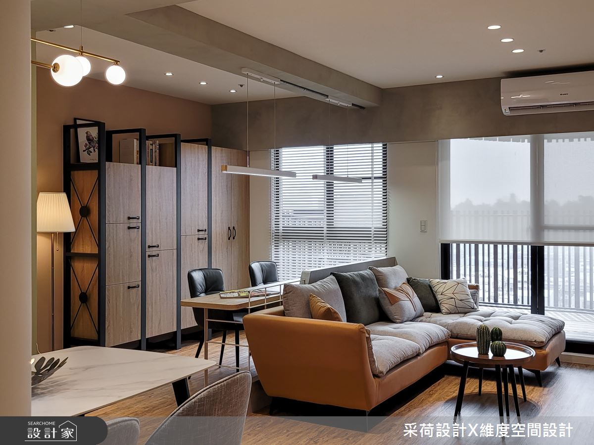 24坪新成屋(5年以下)＿混搭風客廳餐廳書房案例圖片＿采荷設計X維度空間設計＿采荷X維度_33之7