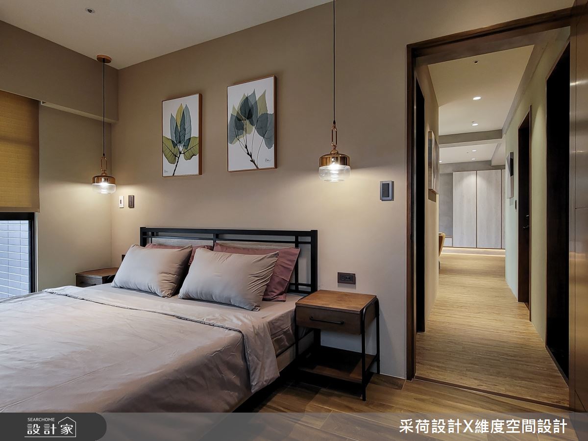 24坪新成屋(5年以下)＿混搭風臥室走廊案例圖片＿采荷設計X維度空間設計＿采荷X維度_33之21