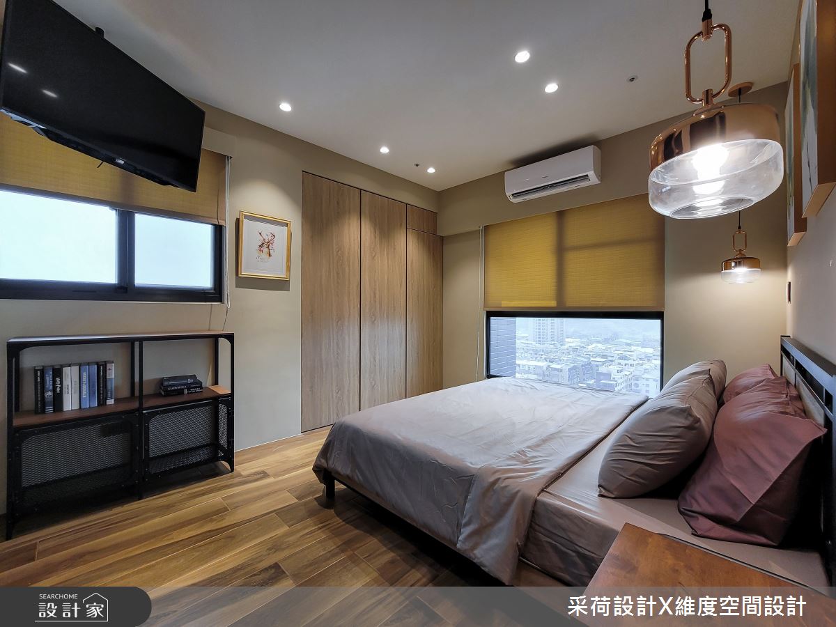 24坪新成屋(5年以下)＿混搭風臥室案例圖片＿采荷設計X維度空間設計＿采荷X維度_33之23