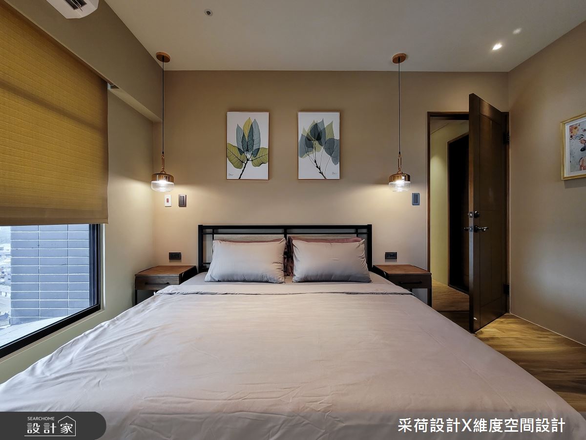 24坪新成屋(5年以下)＿混搭風臥室案例圖片＿采荷設計X維度空間設計＿采荷X維度_33之22