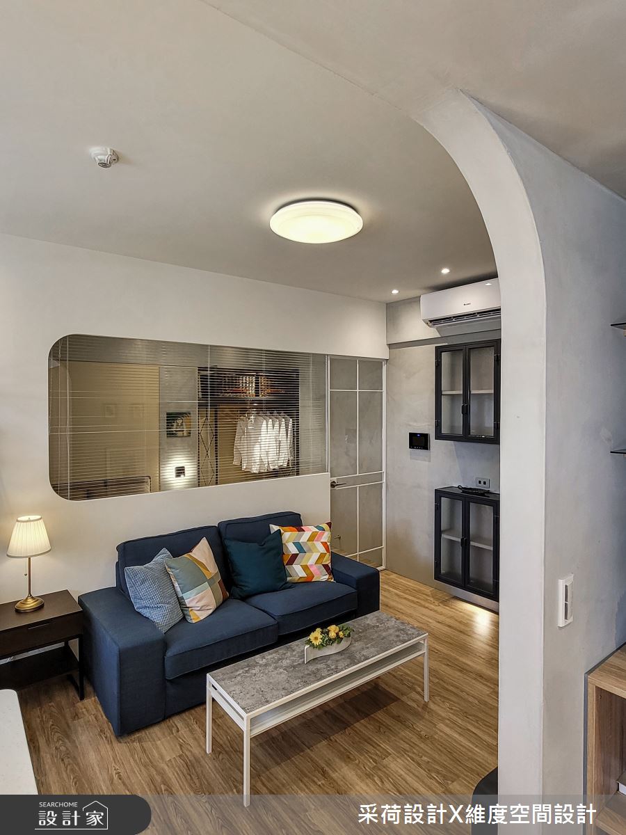 10坪新成屋(5年以下)＿混搭風客廳臥室案例圖片＿采荷設計X維度空間設計＿采荷X維度_34之9