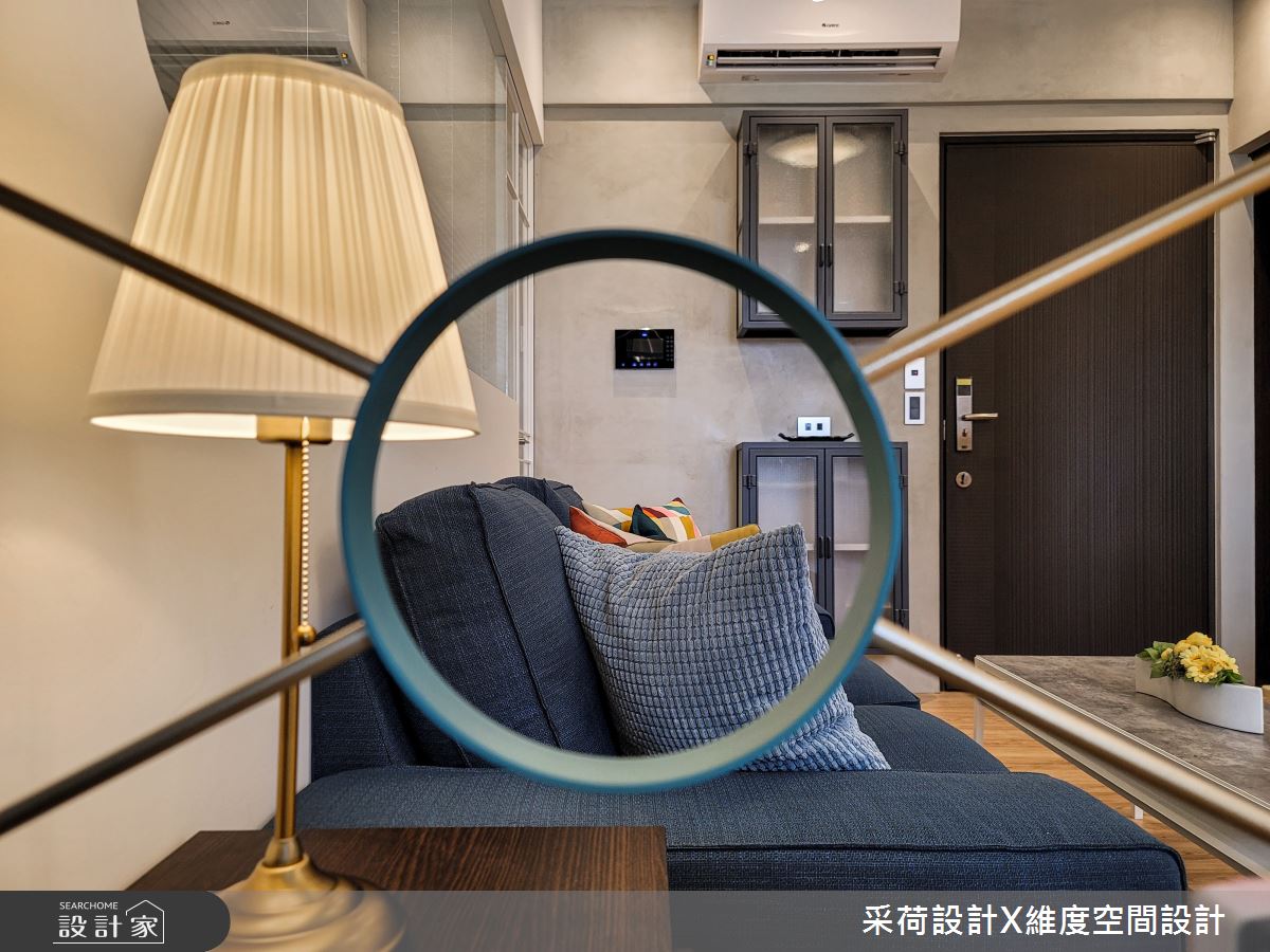 10坪新成屋(5年以下)＿混搭風玄關客廳案例圖片＿采荷設計X維度空間設計＿采荷X維度_34之13