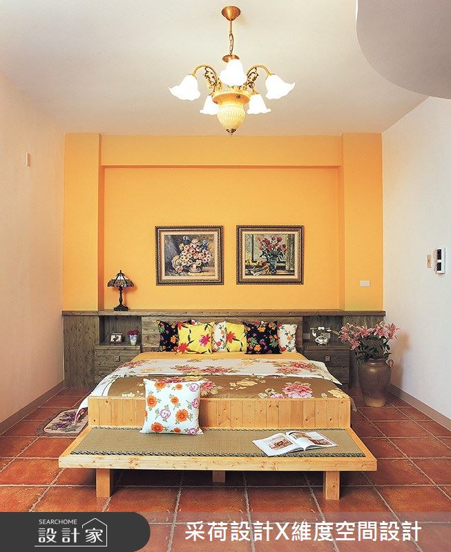 76坪新成屋(5年以下)＿鄉村風臥室案例圖片＿采荷設計X維度空間設計＿采荷X維度_01之19