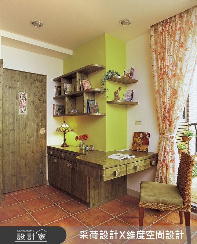 76坪新成屋(5年以下)＿鄉村風臥室案例圖片＿采荷設計X維度空間設計＿采荷X維度_01之14