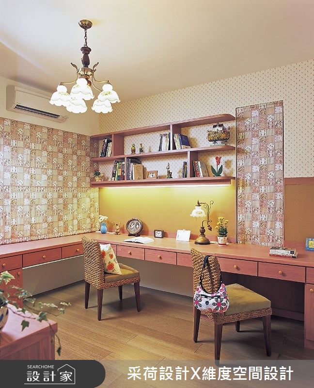 76坪新成屋(5年以下)＿鄉村風書房案例圖片＿采荷設計X維度空間設計＿采荷X維度_01之20