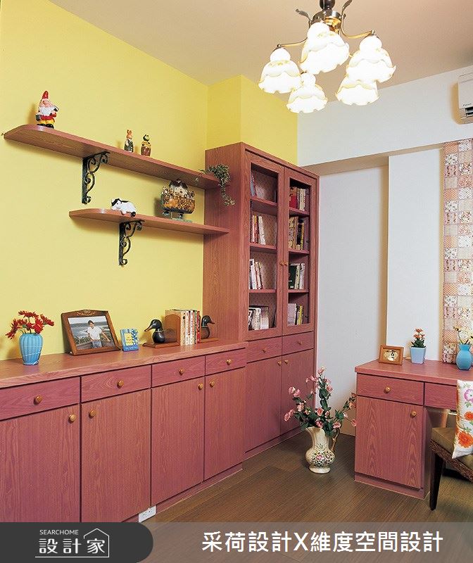 76坪新成屋(5年以下)＿鄉村風書房案例圖片＿采荷設計X維度空間設計＿采荷X維度_01之21