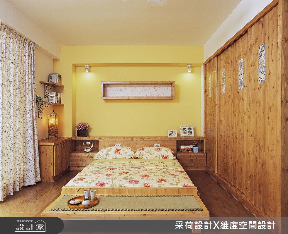 76坪新成屋(5年以下)＿鄉村風臥室案例圖片＿采荷設計X維度空間設計＿采荷X維度_01之22