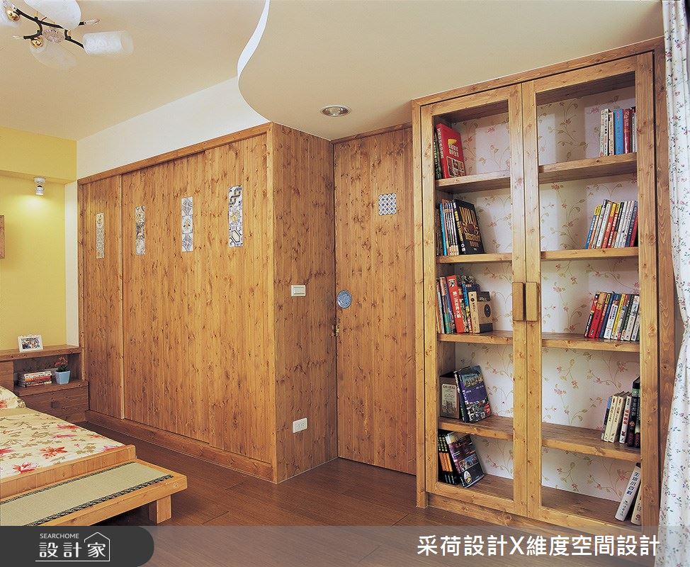 76坪新成屋(5年以下)＿鄉村風臥室案例圖片＿采荷設計X維度空間設計＿采荷X維度_01之23