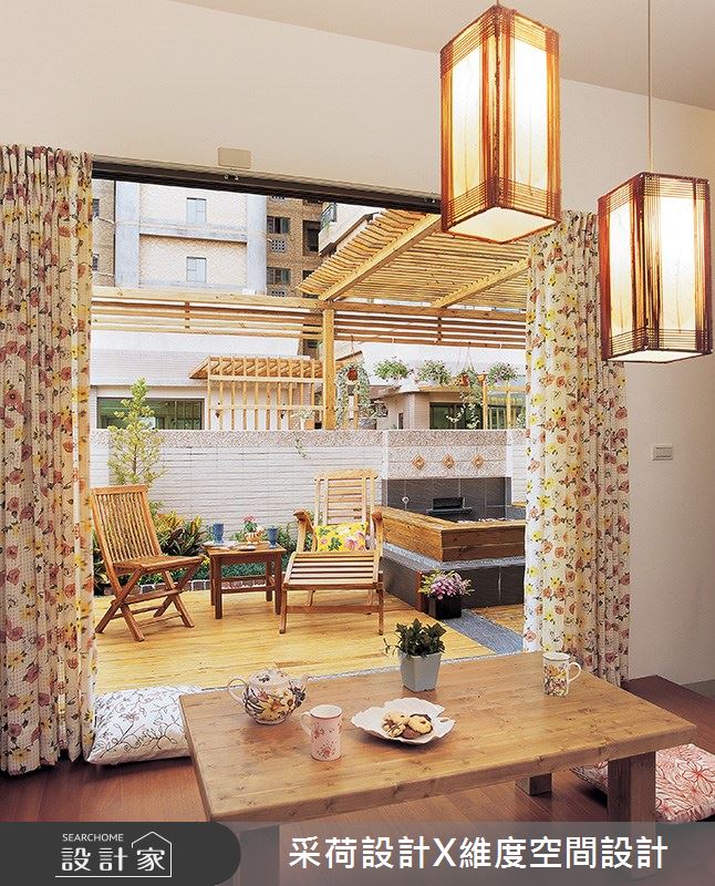 76坪新成屋(5年以下)＿鄉村風客房陽台案例圖片＿采荷設計X維度空間設計＿采荷X維度_01之30