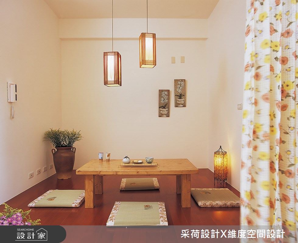 76坪新成屋(5年以下)＿鄉村風和室案例圖片＿采荷設計X維度空間設計＿采荷X維度_01之33