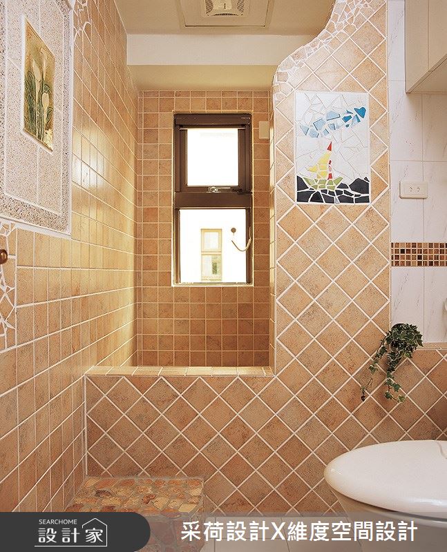 76坪新成屋(5年以下)＿鄉村風浴室案例圖片＿采荷設計X維度空間設計＿采荷X維度_01之34