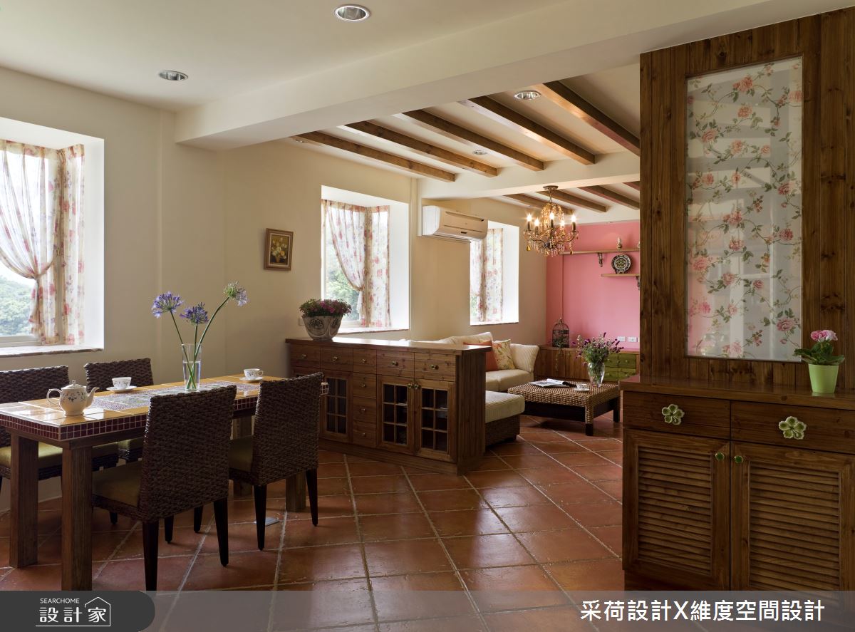 36坪老屋(16~30年)＿鄉村風客廳餐廳案例圖片＿采荷設計X維度空間設計＿采荷X維度_02之9