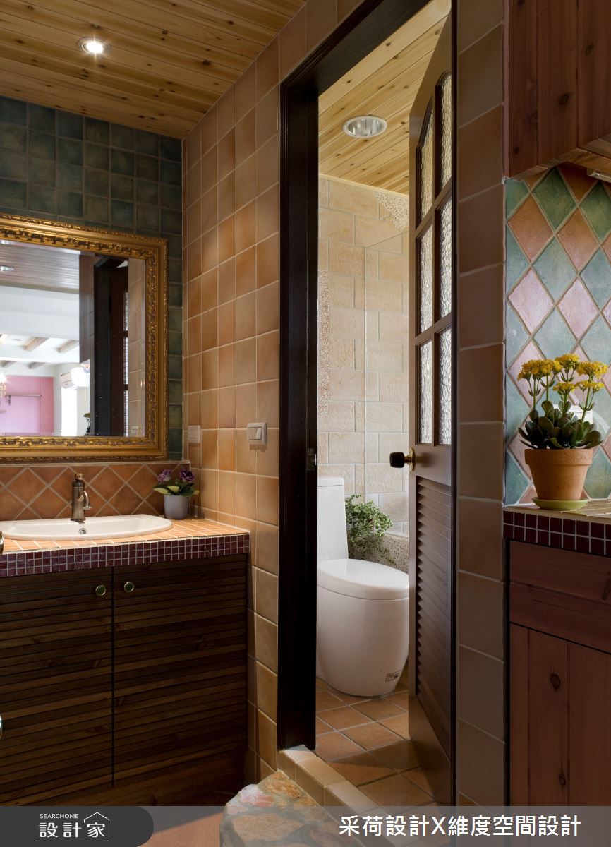 36坪老屋(16~30年)＿鄉村風浴室案例圖片＿采荷設計X維度空間設計＿采荷X維度_02之16