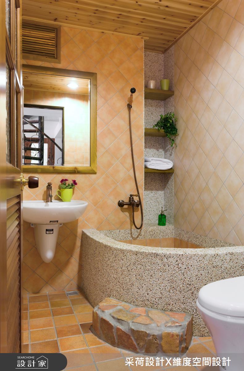 36坪老屋(16~30年)＿鄉村風浴室案例圖片＿采荷設計X維度空間設計＿采荷X維度_02之28