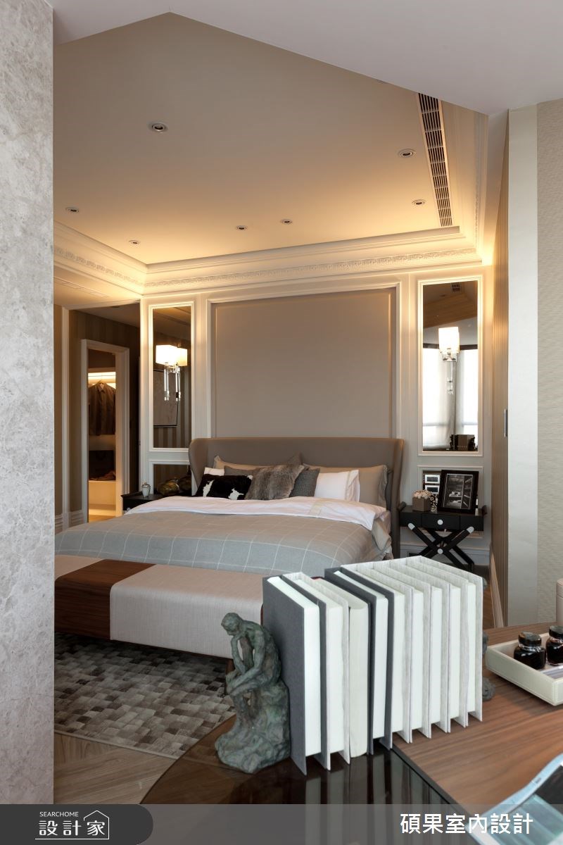 60坪新成屋(5年以下)＿美式風臥室案例圖片＿碩果室內裝修設計有限公司＿碩果_27 Up Town Residence A3之11