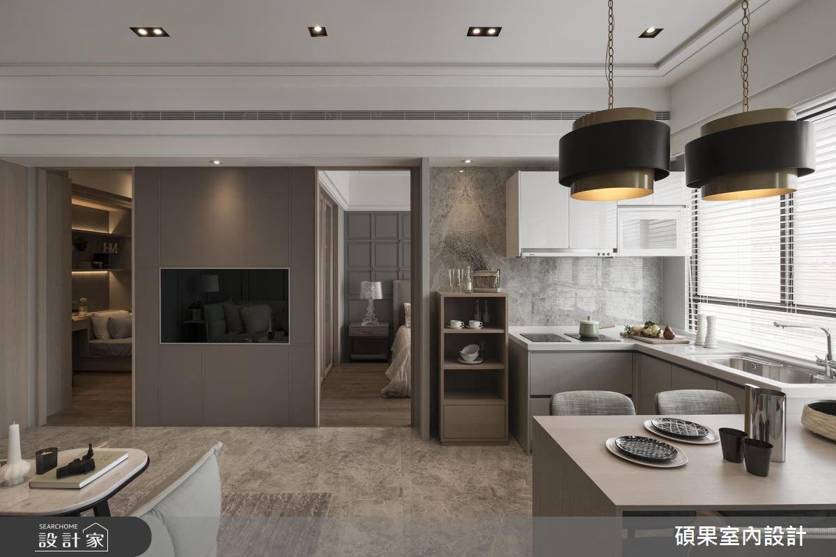 22坪新成屋(5年以下)＿美式風客廳案例圖片＿碩果室內裝修設計有限公司＿碩果_05之5