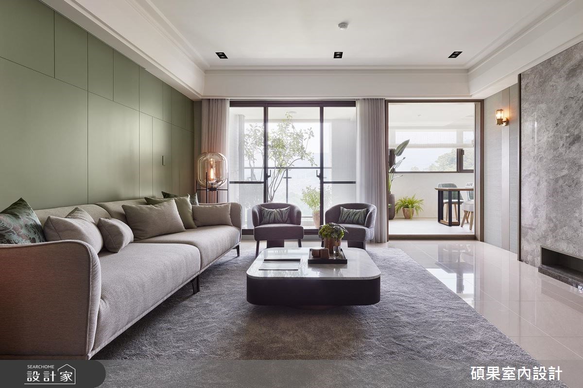 40坪新成屋(5年以下)＿療癒風客廳案例圖片＿碩果室內裝修設計有限公司＿碩果_09之3