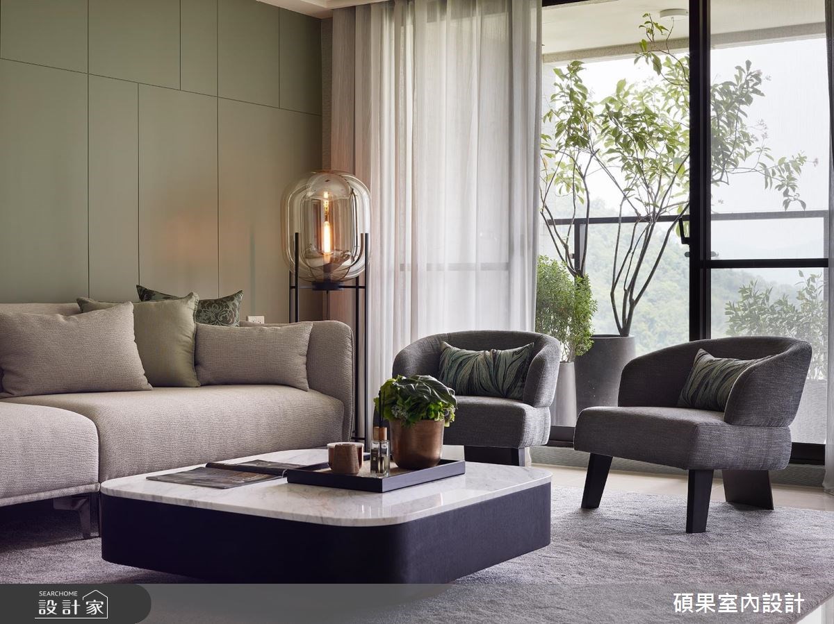 40坪新成屋(5年以下)＿療癒風客廳案例圖片＿碩果室內裝修設計有限公司＿碩果_09之6