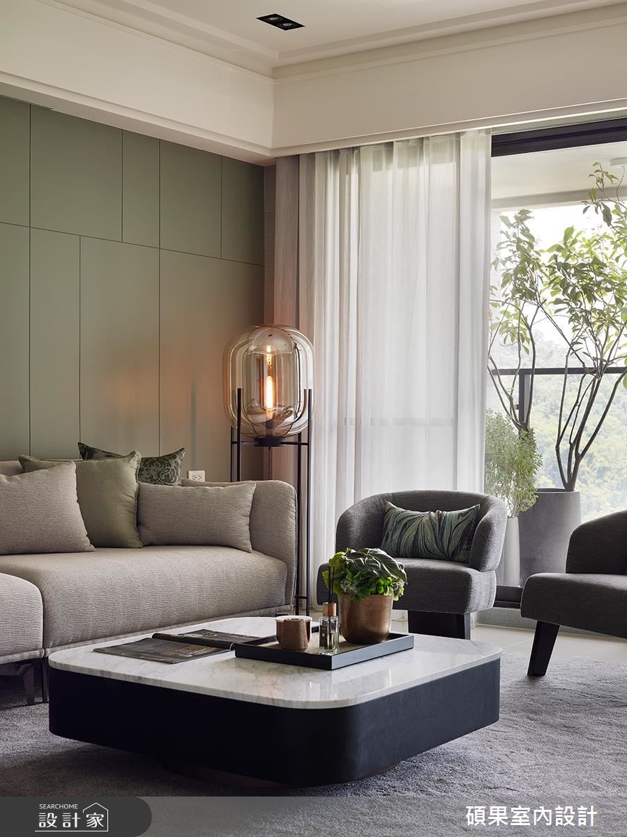 40坪新成屋(5年以下)＿療癒風客廳案例圖片＿碩果室內裝修設計有限公司＿碩果_09之7
