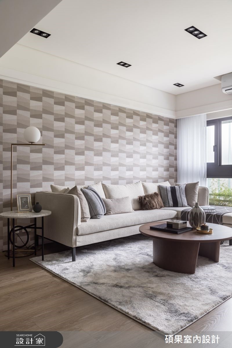 32坪新成屋(5年以下)＿現代風客廳案例圖片＿碩果室內裝修設計有限公司＿碩果_16之1