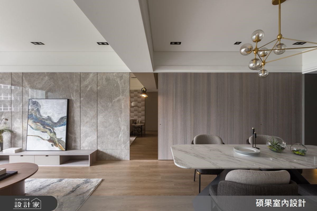 32坪新成屋(5年以下)＿現代風客廳餐廳案例圖片＿碩果室內裝修設計有限公司＿碩果_16之4