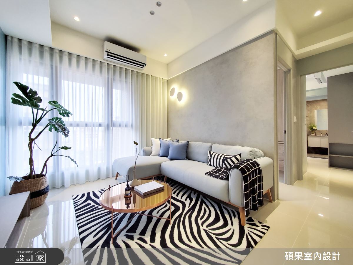 20坪新成屋(5年以下)＿簡約風客廳案例圖片＿碩果室內裝修設計有限公司＿碩果_10之2