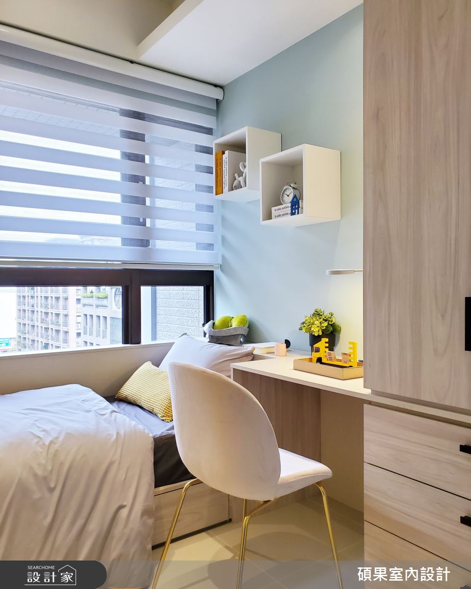 20坪新成屋(5年以下)＿簡約風臥室案例圖片＿碩果室內裝修設計有限公司＿碩果_10之9