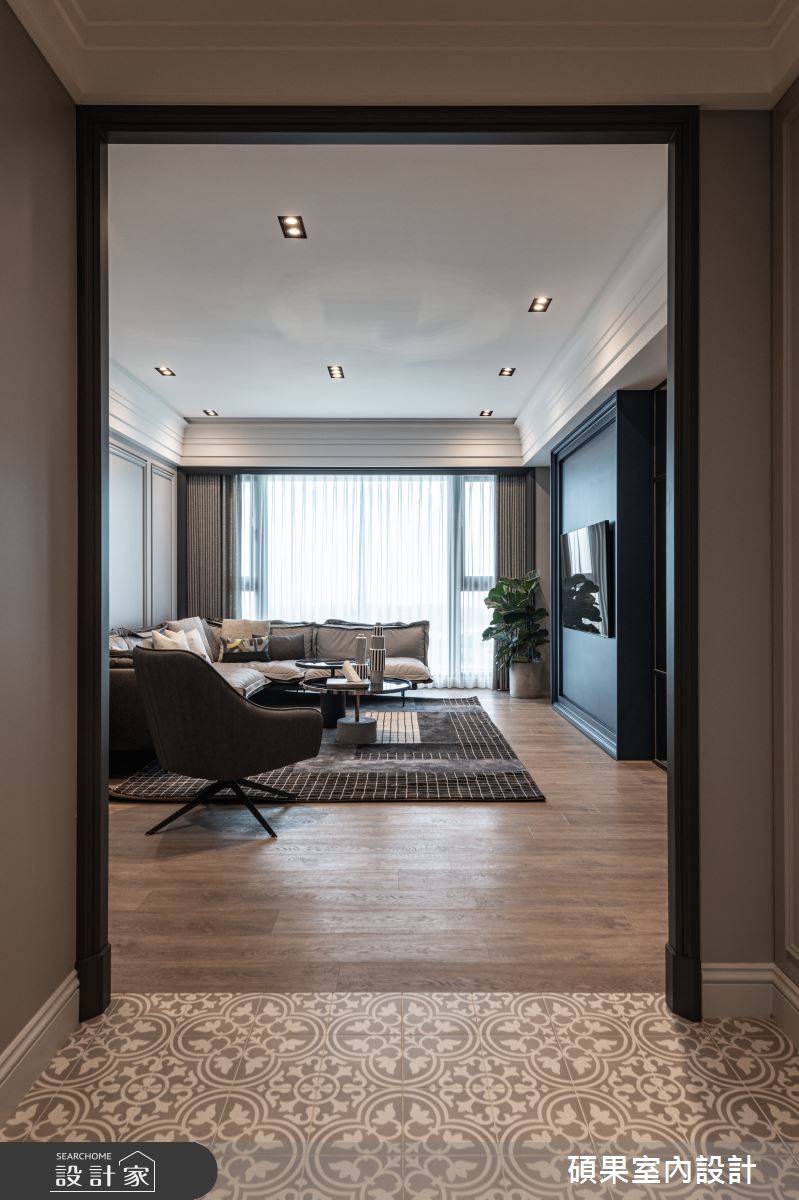 51坪中古屋(5~15年)＿美式風玄關案例圖片＿碩果室內裝修設計有限公司＿碩果_23 Over the Rainbow之1