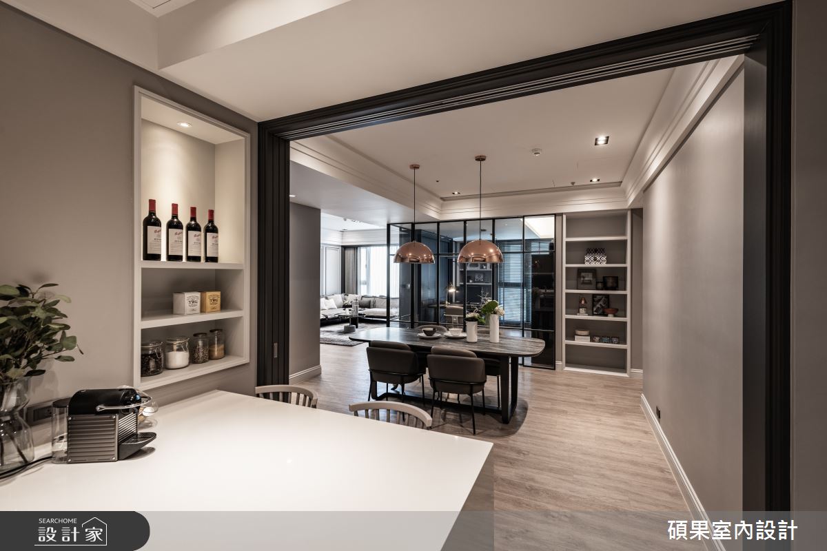 51坪中古屋(5~15年)＿美式風餐廳案例圖片＿碩果室內裝修設計有限公司＿碩果_23 Over the Rainbow之15