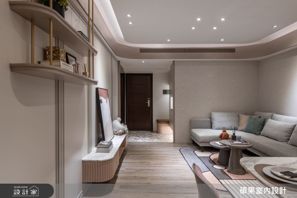 18坪新成屋(5年以下)＿混搭風玄關客廳案例圖片＿碩果室內裝修設計有限公司＿碩果_25 The Ace之3713