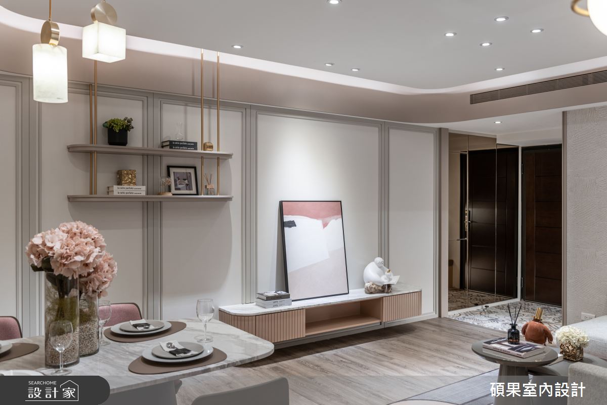 18坪新成屋(5年以下)＿混搭風玄關客廳案例圖片＿碩果室內裝修設計有限公司＿碩果_25 The Ace之4