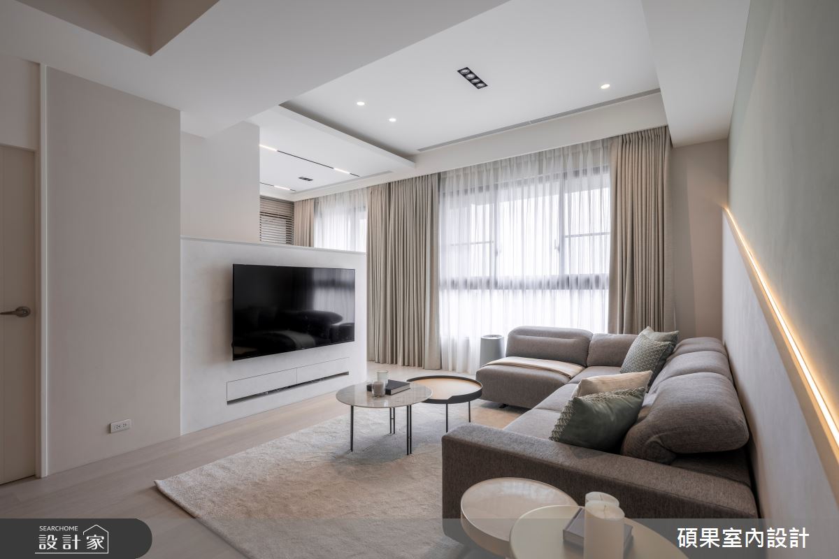 34坪新成屋(5年以下)＿北歐風客廳案例圖片＿碩果室內裝修設計有限公司＿碩果_32 Breeze之6