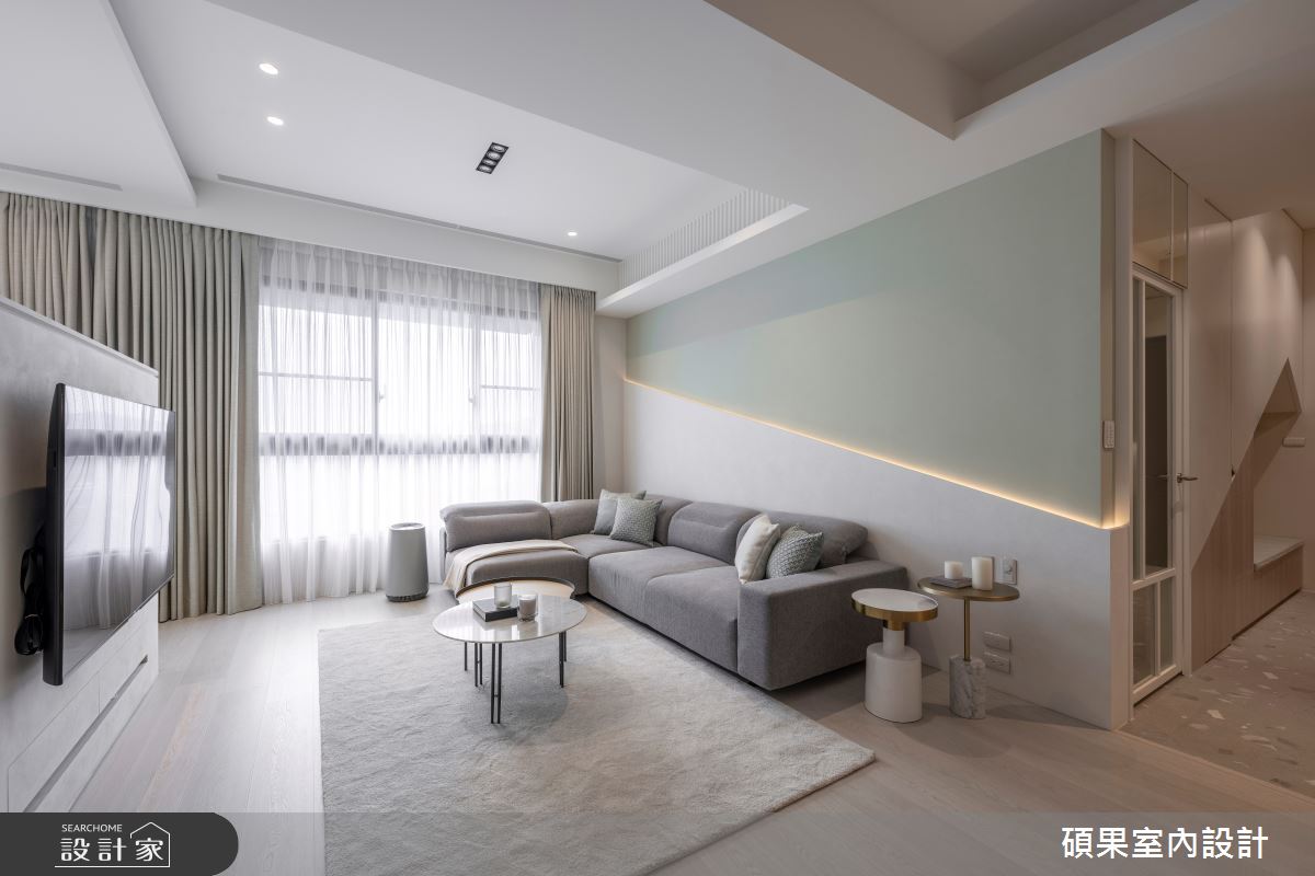 34坪新成屋(5年以下)＿北歐風玄關客廳案例圖片＿碩果室內裝修設計有限公司＿碩果_32 Breeze之8