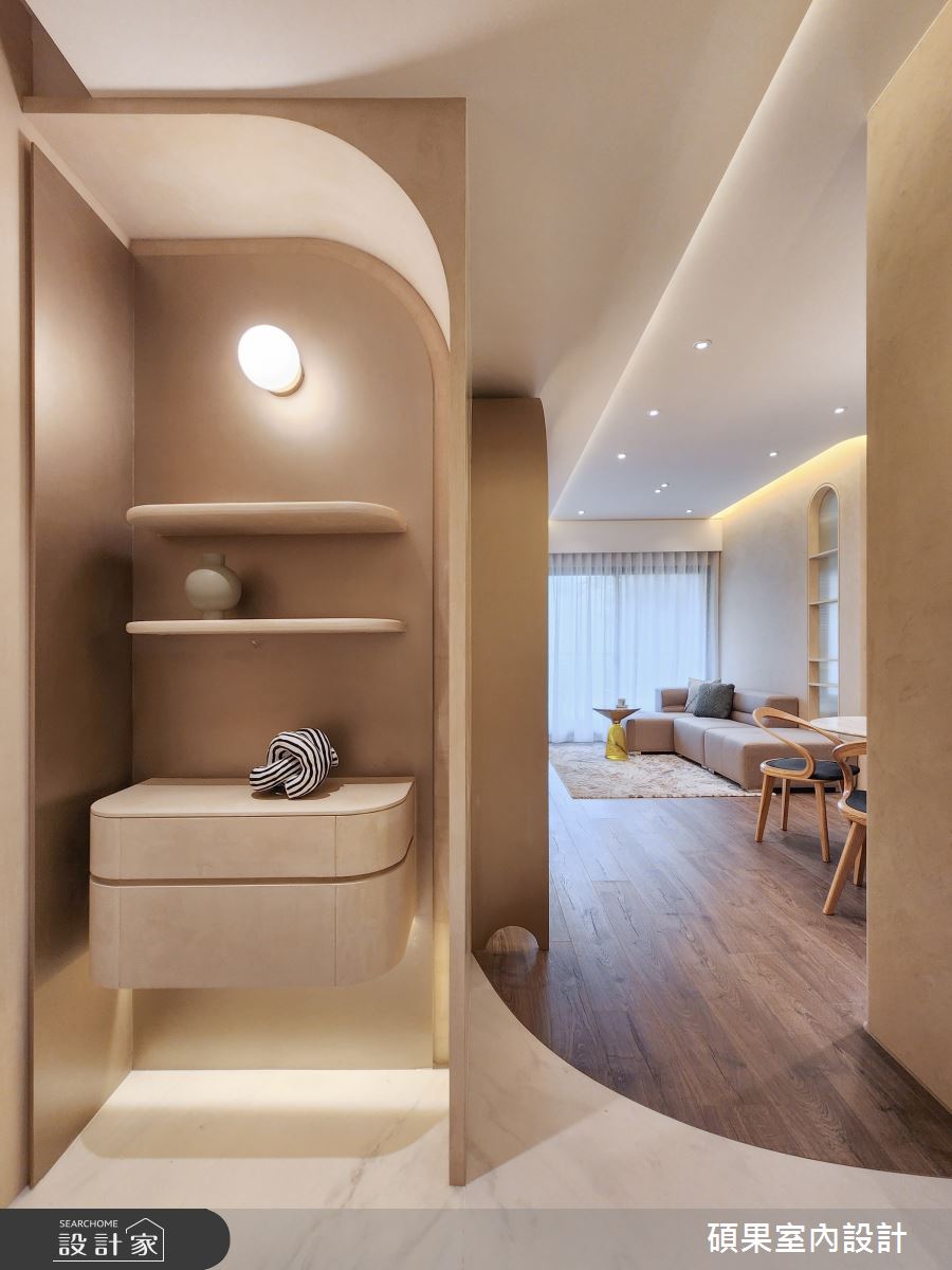27坪預售屋＿北歐風玄關客廳案例圖片＿碩果室內裝修設計有限公司＿碩果_33之1