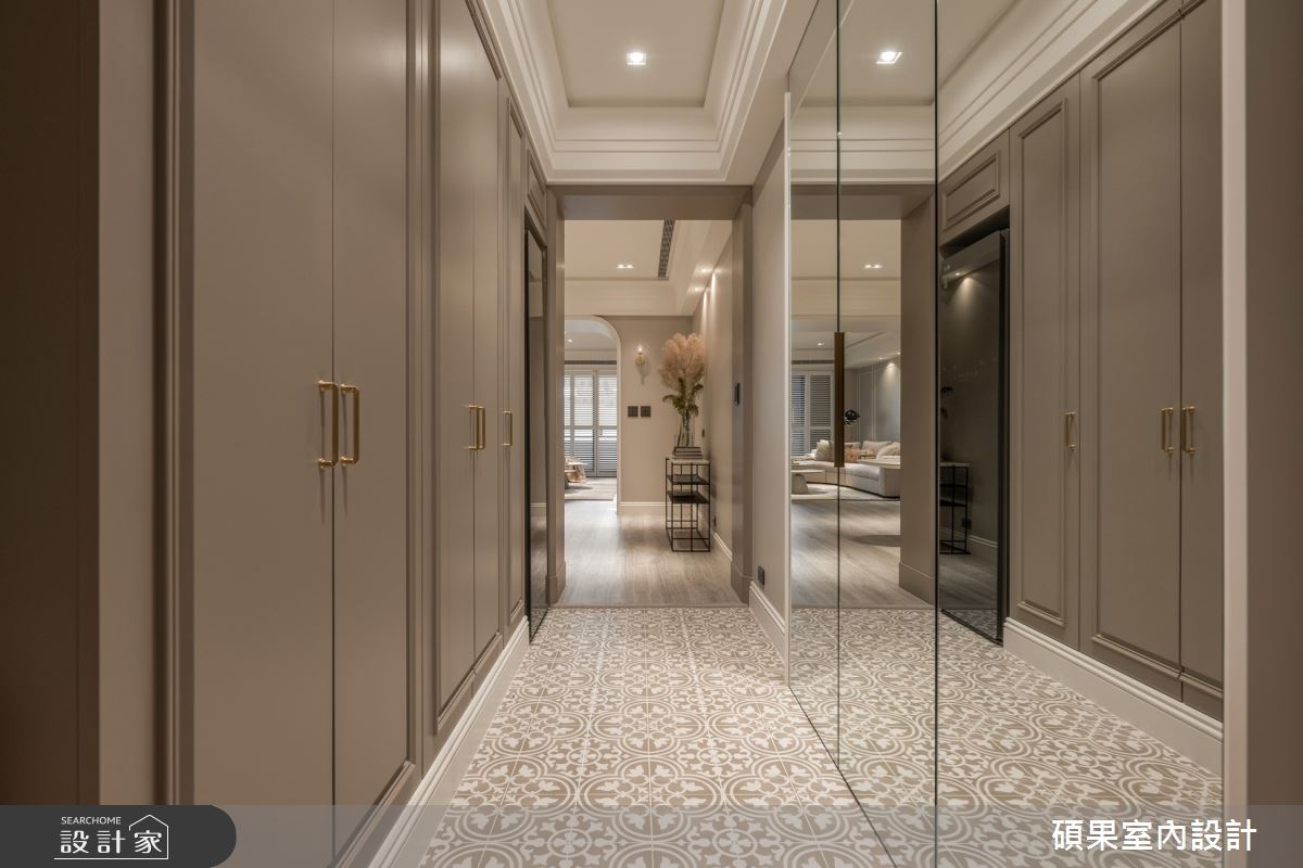 40坪中古屋(5~15年)＿美式風玄關案例圖片＿碩果室內裝修設計有限公司＿碩果_35 Taupe Chic之2