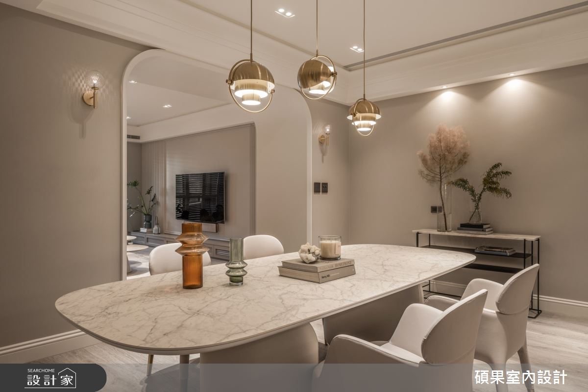 40坪中古屋(5~15年)＿美式風餐廳案例圖片＿碩果室內裝修設計有限公司＿碩果_35 Taupe Chic之7