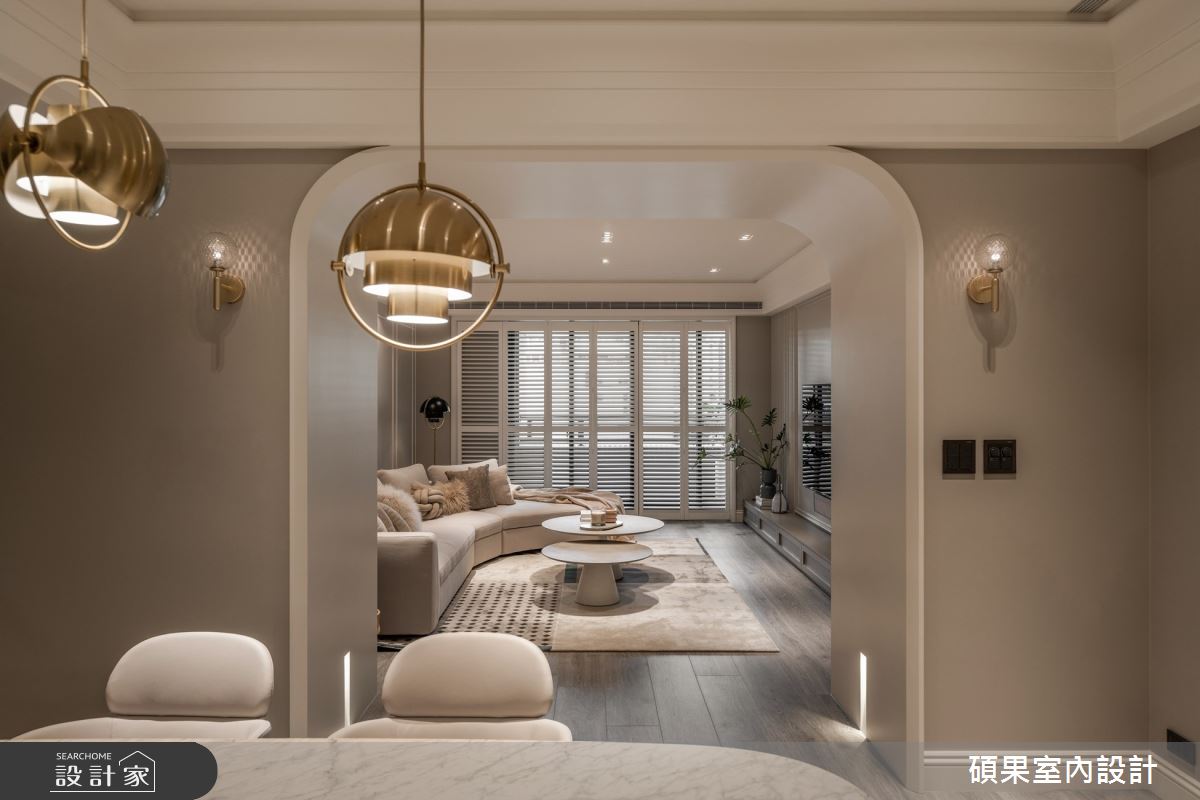 40坪中古屋(5~15年)＿美式風客廳餐廳案例圖片＿碩果室內裝修設計有限公司＿碩果_35 Taupe Chic之10