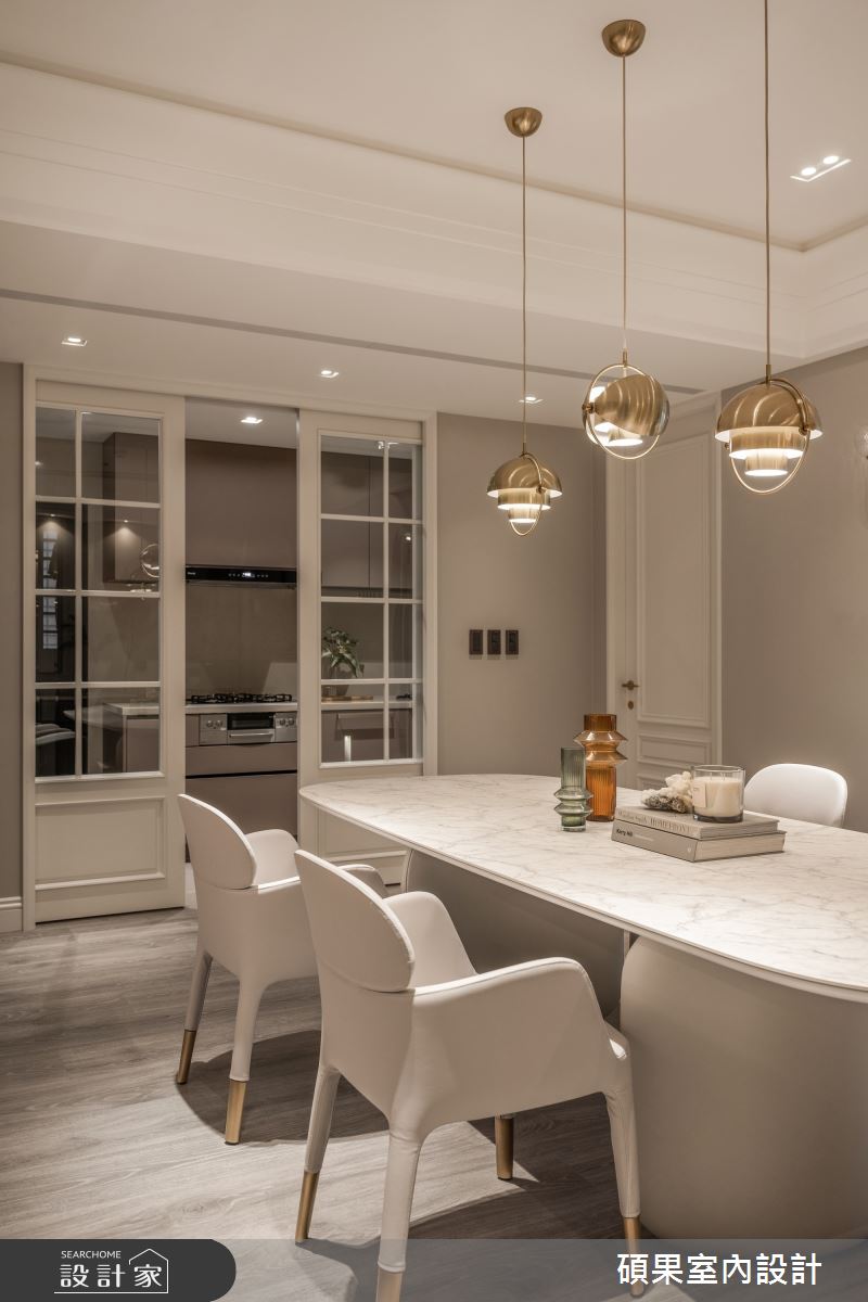 40坪中古屋(5~15年)＿美式風餐廳廚房案例圖片＿碩果室內裝修設計有限公司＿碩果_35 Taupe Chic之20