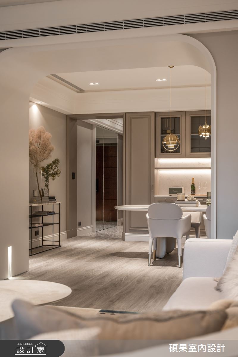 40坪中古屋(5~15年)＿美式風玄關客廳餐廳案例圖片＿碩果室內裝修設計有限公司＿碩果_35 Taupe Chic之18