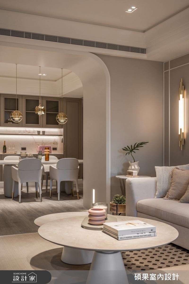 40坪中古屋(5~15年)＿美式風客廳餐廳案例圖片＿碩果室內裝修設計有限公司＿碩果_35 Taupe Chic之19