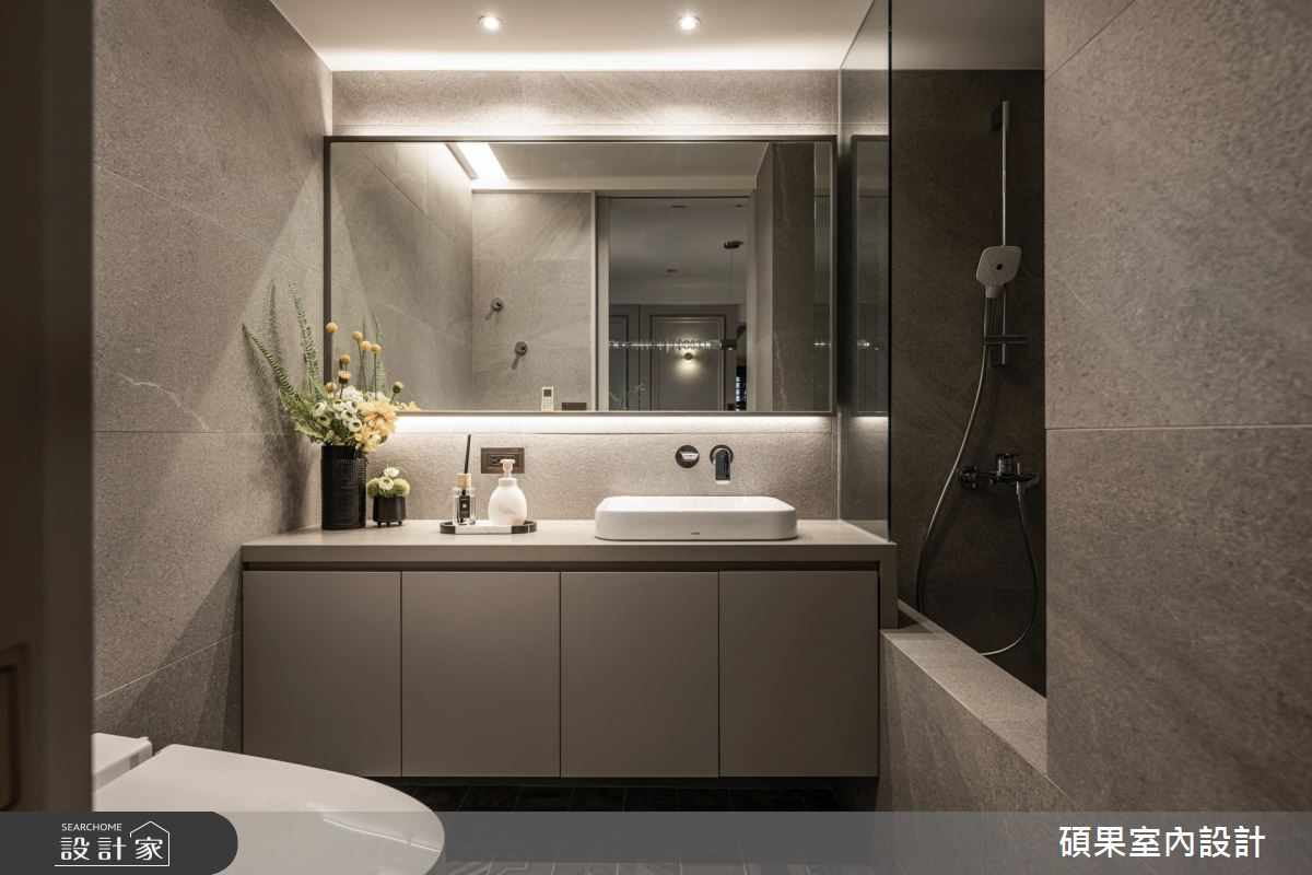 25坪預售屋＿美式風浴室案例圖片＿碩果室內裝修設計有限公司＿碩果_36 Grey Harmony之29