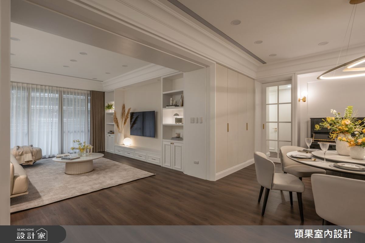 44坪老屋(16~30年)＿美式風客廳餐廳案例圖片＿碩果室內裝修設計有限公司＿碩果_37 Classic Ivory之9