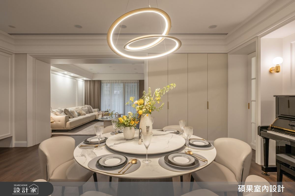 44坪老屋(16~30年)＿美式風客廳餐廳案例圖片＿碩果室內裝修設計有限公司＿碩果_37 Classic Ivory之14