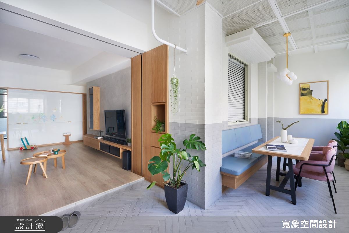 30坪老屋(16~30年)＿混搭風客廳餐廳臥榻案例圖片＿寬象空間室內裝修有限公司＿寬象_10之3