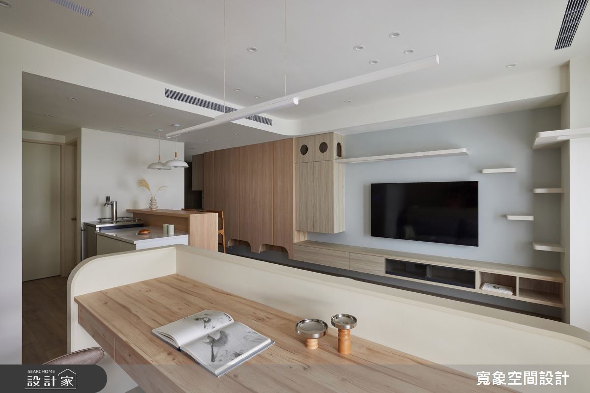 24坪新成屋(5年以下)＿日式風客廳餐廳書房案例圖片＿寬象空間室內裝修有限公司＿寬象_23之6