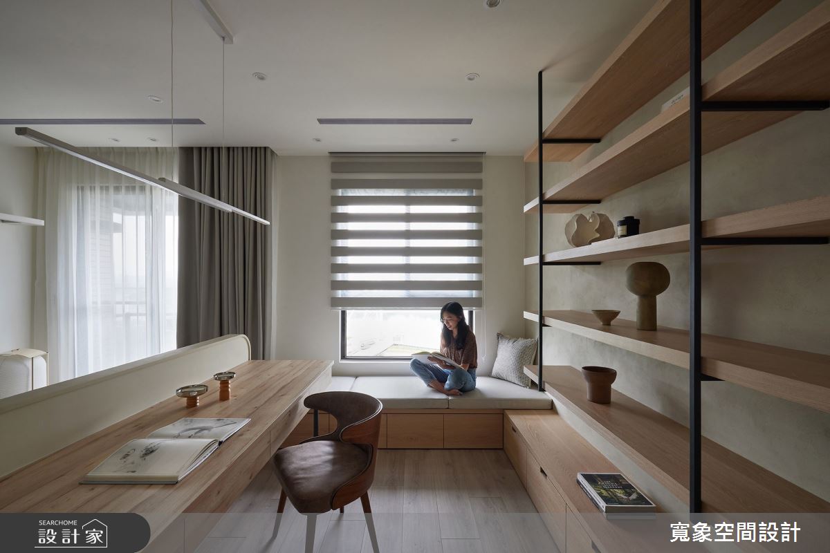 24坪新成屋(5年以下)＿日式風書房臥榻案例圖片＿寬象空間室內裝修有限公司＿寬象_23之8