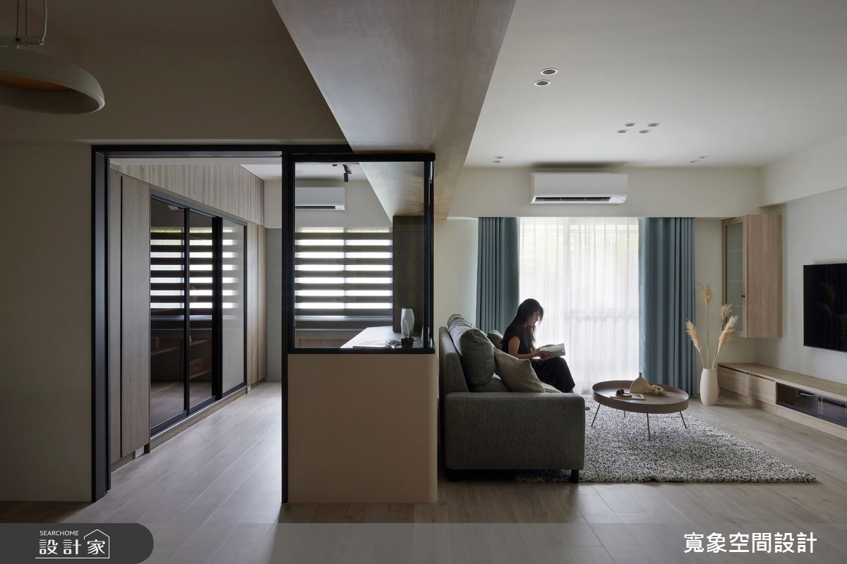 33坪老屋(16~30年)＿北歐風客廳書房案例圖片＿寬象空間室內裝修有限公司＿寬象_24之6