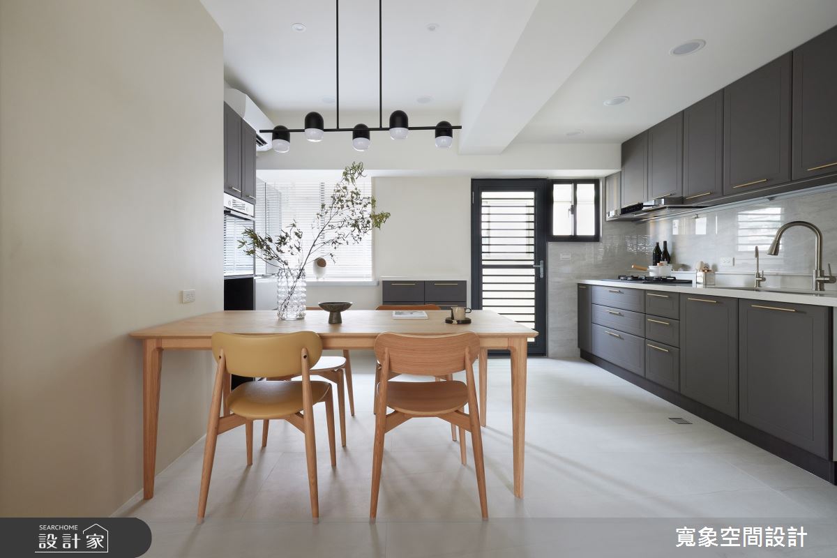 36坪老屋(16~30年)＿美式風餐廳廚房案例圖片＿寬象空間室內裝修有限公司＿寬象_25之7