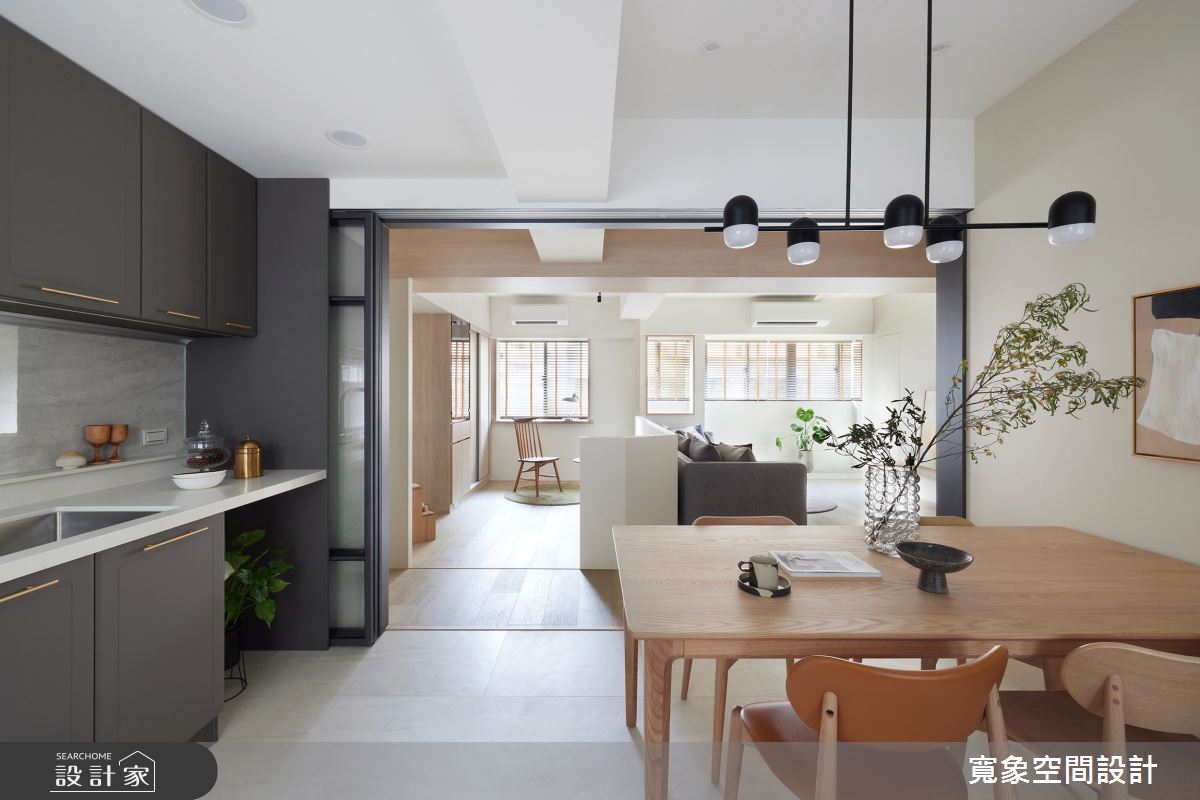36坪老屋(16~30年)＿美式風客廳餐廳廚房書房案例圖片＿寬象空間室內裝修有限公司＿寬象_25之8