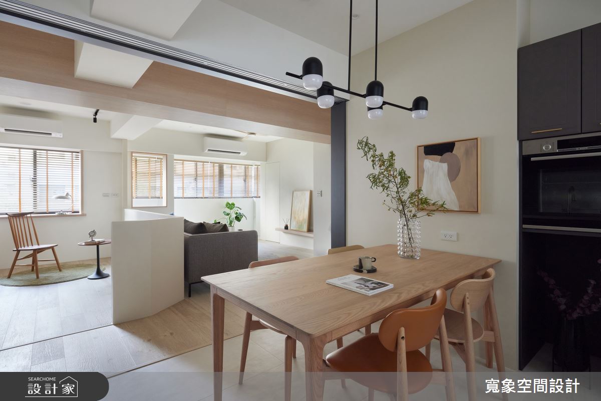 36坪老屋(16~30年)＿美式風客廳餐廳廚房書房工作區案例圖片＿寬象空間室內裝修有限公司＿寬象_25之10